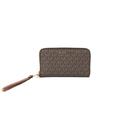 Michael Kors Jet Set Women's Travel Wallet Zip Around Phone, Brown, NS, Travel Wallet