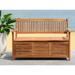 SAFAVIEH Outdoor Living Brisbane Brown Storage Bench - 50"x24"x35.2"