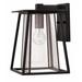 Hinkley Walker 1-Light Outdoor Wall Mount in Black