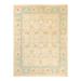 Overton Hand Knotted Wool Vintage Inspired Traditional Mogul Ivory Area Rug - 8' 3" x 10' 9"