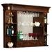 Howard Miller Brown Cherry-finish Distressed Wood Vintage Hutch