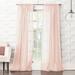 No. 918 Ladonna Crushed Texture Semi-Sheer Rod Pocket Curtain Panel, Single Panel