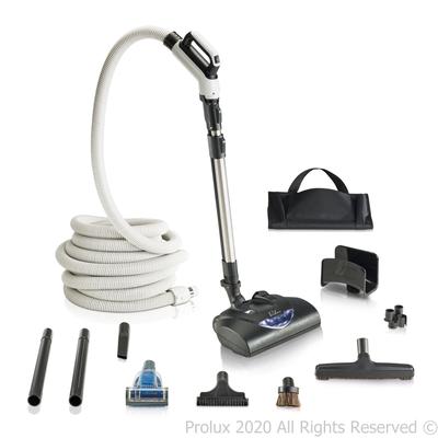 Premium 35 ft Universal Central Vacuum Hose Kit w/ Wessel Werk Power Nozzle by Prolux - N/A
