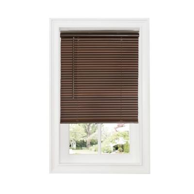 Cordless GII Deluxe Sundown 1" Room Darkening Mini Blind - Mahogany