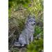 Hi-Line Gift Ltd. Sitting Wolf Statue, Wood in Black/Gray | 21.65 H x 11.81 W x 17.91 D in | Wayfair 87713-D