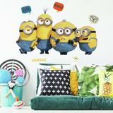 York Wallcoverings Minions: The Rise of Gru Peel & Stick Giant Wall Decals by RoomMates Vinyl in Yellow | 16.84 H x 32.69 W in | Wayfair RMK4340GM