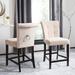 Darby Home Co Landes Counter & Bar Stool Wood/Upholstered in Brown | 40.5 H x 20 W x 26.5 D in | Wayfair E115E07DD61043E198D245054540BDDD