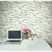 York Wallcoverings Lisa Audit Dotted Line Peel & Stick Wallpaper Vinyl in Gray/White | 18 W in | Wayfair RMK11759RL