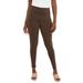 Plus Size Women's Everyday Stretch Cotton Legging by Jessica London in Chocolate (Size 18/20)