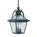 Acclaim Lighting Bay Street 16 Inch Tall 3 Light Outdoor Hanging Lantern - 7676BK