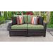 Kathy Ireland River Brook 2 Piece Outdoor Wicker Patio Furniture Set