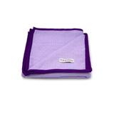 Work of Artisans Organic Cotton Woven Baby Blanket -Purple w/ Dark Purple Hemming