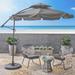 Outdoor Baja Banana Canopy Umbrella by Christopher Knight Home, Base Included