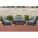 Cambridge Corolla Blue Metal 6-piece Lounge Set