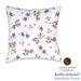 kathy ireland HOME Delicate Floral Array 18" x 18" Decorative Pillow Polyester/Polyfill blend | 18 H x 18 W x 3 D in | Wayfair DFFA18X18ODP