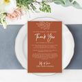 Koyal Wholesale Terracotta Wedding Thank You Place Setting Cards For Table Reception, Dinner Plates, Family, Friends, 56-Pack Paper | Wayfair