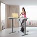 Inbox Zero Jaydn Height Adjustable Standing Desk Metal in Gray | 59.5 W x 23 D in | Wayfair 0A3146DF2F734ADDB3678FB6076E2243