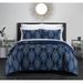 Alcott Hill® Chani Navy Blue Hypoallergenic Microfiber 5 Piece Quilt Set Polyester/Polyfill/Microfiber | Full Quilt + 5 Additional Pieces | Wayfair