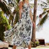 Free People Dresses | Fp Printed Lillie Maxi Dress | Color: Blue | Size: S