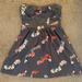 American Eagle Outfitters Dresses | American Eagle Strapless Floral Dress | Color: Gray/Pink | Size: 4