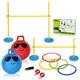 Playzone-Fit Obstacle Race Set, 8-teiliger Hindernisparcours für Garten und Kindergeburtstage, inkl. Hindernisstange, Limbo-Stange mit Ständern, 2 Hüpfbälle, 4 Hindernis-Ringe, 980082