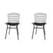 Madeline Metal Chair with Seat Cushion Set of 2 by Manhattan Comfort