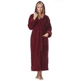 Women's Cotton Hooded Full Length Turkish Bathrobe