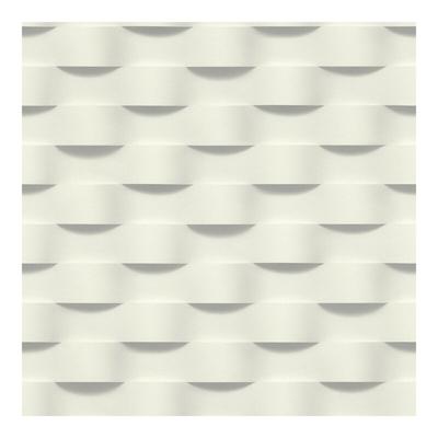 Clarice Grey Geometric Ripple Wallpaper - 20.5 x 396 x 0.025