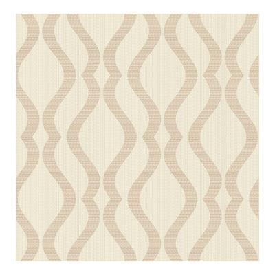 Advantage Yves Rose Gold Ogee Wallpaper - 20.5 x 396 x 0.025