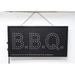 Fixturedisplays® BBQ Animated Horizontal LED Sign w/ Hanging Chain - Red & Green 100726 Metal in Black/Green | 1.18 H x 10.24 W x 22.05 D in | Wayfair