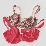 Victoria's Secret Intimates & Sleepwear | (2) Victoria Secret 36d. | Color: Red/Tan | Size: 36d