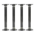 Williston Forge 1 In. X 12 In. Heavy Duty Industrial Pipe Table Legs w/ Round Flanges - 4 Pack, Steel | 12 H x 3.625 W x 3.625 D in | Wayfair