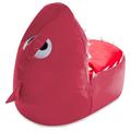 Trule Shark Bean Bag Chair, Cozy Chair For Toddlers & , Large 22" Children's Bean Bag /Scratch/Tear Resistant in Red | Wayfair