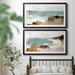 Wexford Home Ocean Sigh III - 2 Piece Picture Frame Painting Set Paper, Solid Wood in Black | 22.5 H x 85 W x 1.5 D in | Wayfair PF047-S2965-2S