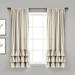 Allison Ruffle Window Curtain Panels Neutral 40X63 Set - Lush Decor 16T007592