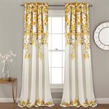 Tanisha Room Darkening Window Curtain Panels Yellow/Gray 52X95+2 Set - Half Moon 16T007783