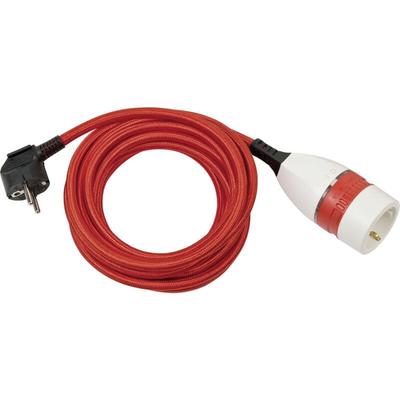 1161830040 Strom Verlängerungskabel Rot, Weiß, Schwarz 5.00 m H05VV 3G 1,5 mm² - Brennenstuhl Image