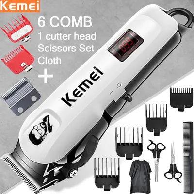 Kemei-Tondeuse à cheveux électrique sans fil pour homme machine professionnelle aste pour couper