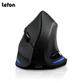 LEFON-Souris Verticale Sans Fil Ergonomique USB Rechargeable Optique 2400 ug I pour PC Gaming