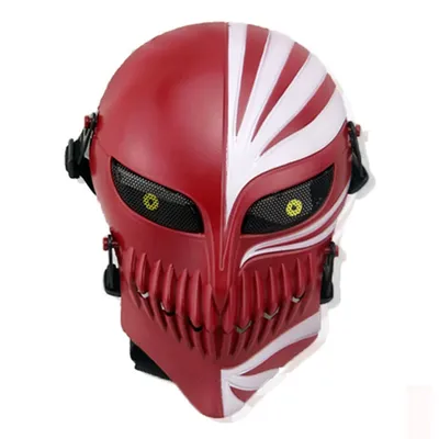 Masque de protection complet pour Halloween motif crâne de la mort d'airsoft Ichigo Kurosaki