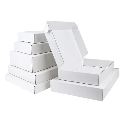 Boîte-cadeau blanche en carton ondulé à 3 couches cadeau de festival carton de mariage 5 pièces