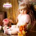 BZDOLL-Bébé Reborn en Silicone Souple pour Fille 24 Pouces 60cm Princesse Vivante Beau Cadeau