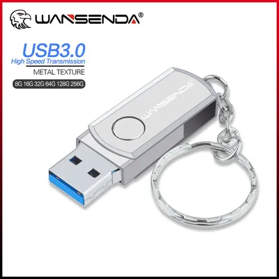WANSENDA – clé USB 3.0 rotative support à mémoire de 8GB 16GB 32GB 64GB 128GB 256GB 3.0 GB