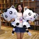 Poupée en peluche chat à grand visage pour fille poupée douce oreiller de lit grand Meng cadeau