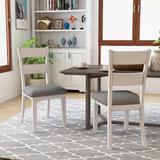 The Gray Barn Lyndale Farmhouse White Dining Chairs (Set of 2)