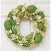 The Holiday Aisle® 18" Styrofoam Wreath in Green/White | 18 H x 18 W x 4.5 D in | Wayfair 9F22ED15DF96488486553DEAD69050C2