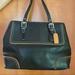 Coach Bags | Classic Coach Black Leather Handbag | Color: Black/Tan | Size: Os