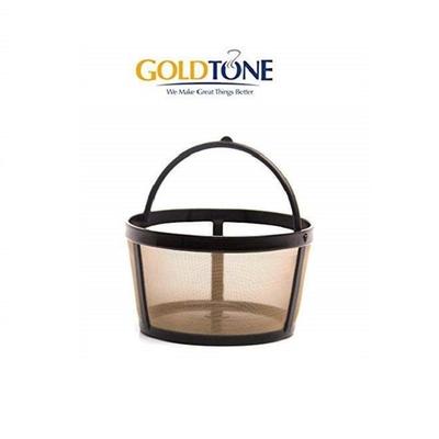GoldTone Reusable 4 Cup Basket Style Filter for Mr. Coffee - Replacement Permanent Filter for Mr Coffee - Solid Bottom (1 Pack)