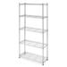 Heavy Duty 5-Shelf Metal Storage Rack Shelving Unit - 36.1 x 14.8 x 7.5 inches