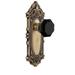 Grandeur Grande Victorian Solid Brass Rose Privacy Door Knob Set with